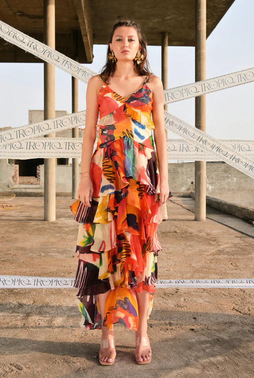 izzy ruffle maxi dress yovana on LTK