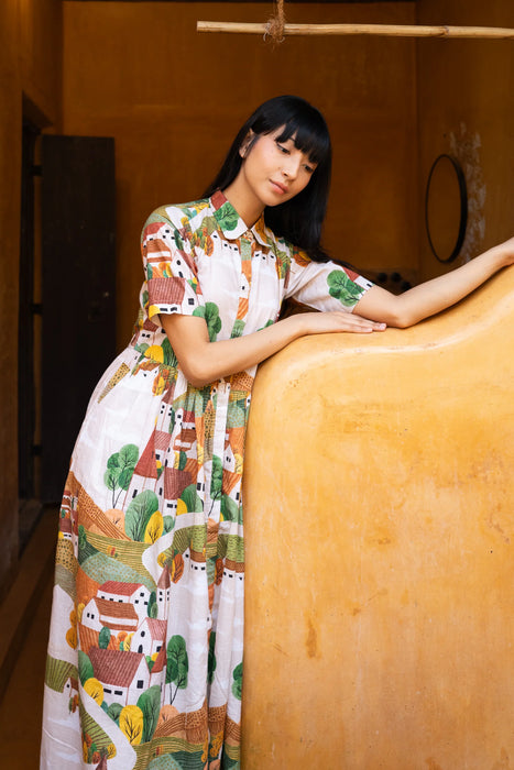 Autumn Love Shirt Dress