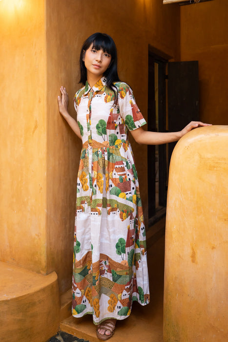 Autumn Love Shirt Dress