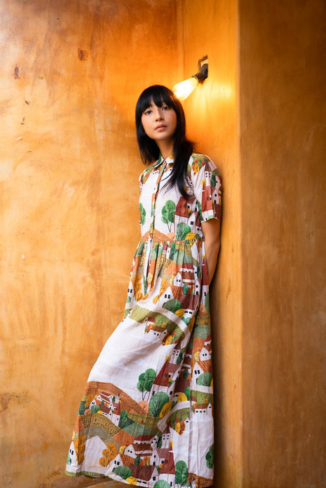 Autumn Love Shirt Dress