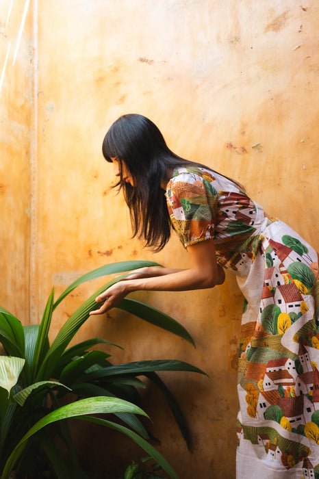 Autumn Love Puff Sleeve Dress