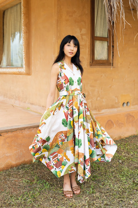 Autumn Love Handkerchief Dress