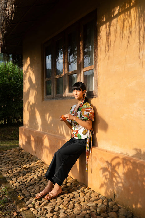 Autumn Love Wrap Top