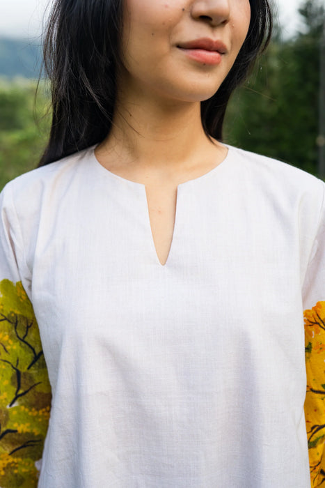 Golden Season A Line Dress