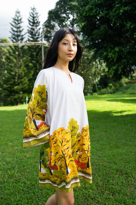 Golden Season A Line Dress